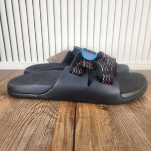 Chaco Chillos Slide Lasagna Mens 14 Black Casual Comfort Beach Sandals JCH108719